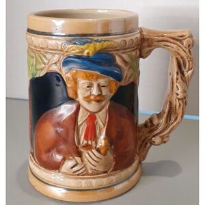 Vintage 1960's‎ German Style Ceramic Beer Stein Mug with Handle
